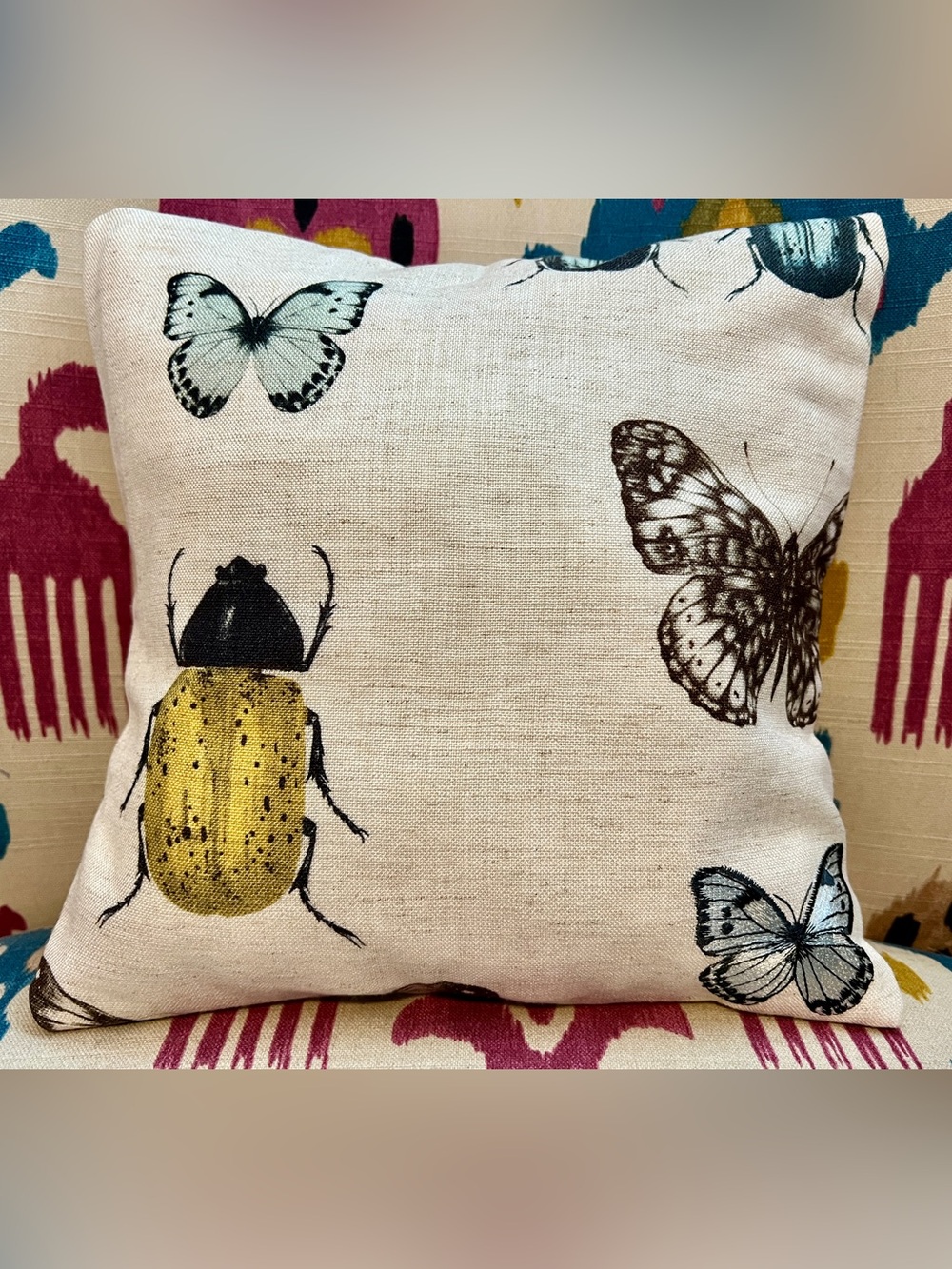 Tooth Fairy Pillow - Designer Fabrics Beetle Butterfly